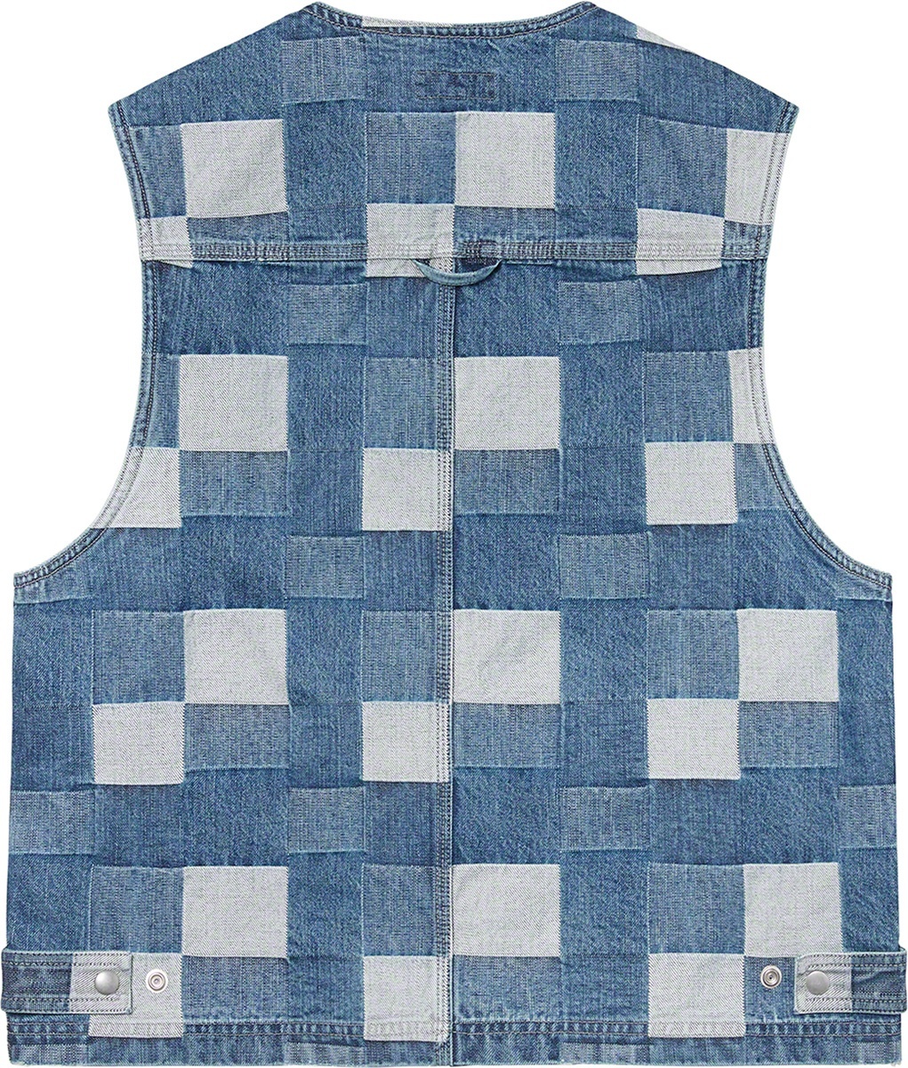 Patched Denim Vest view 8